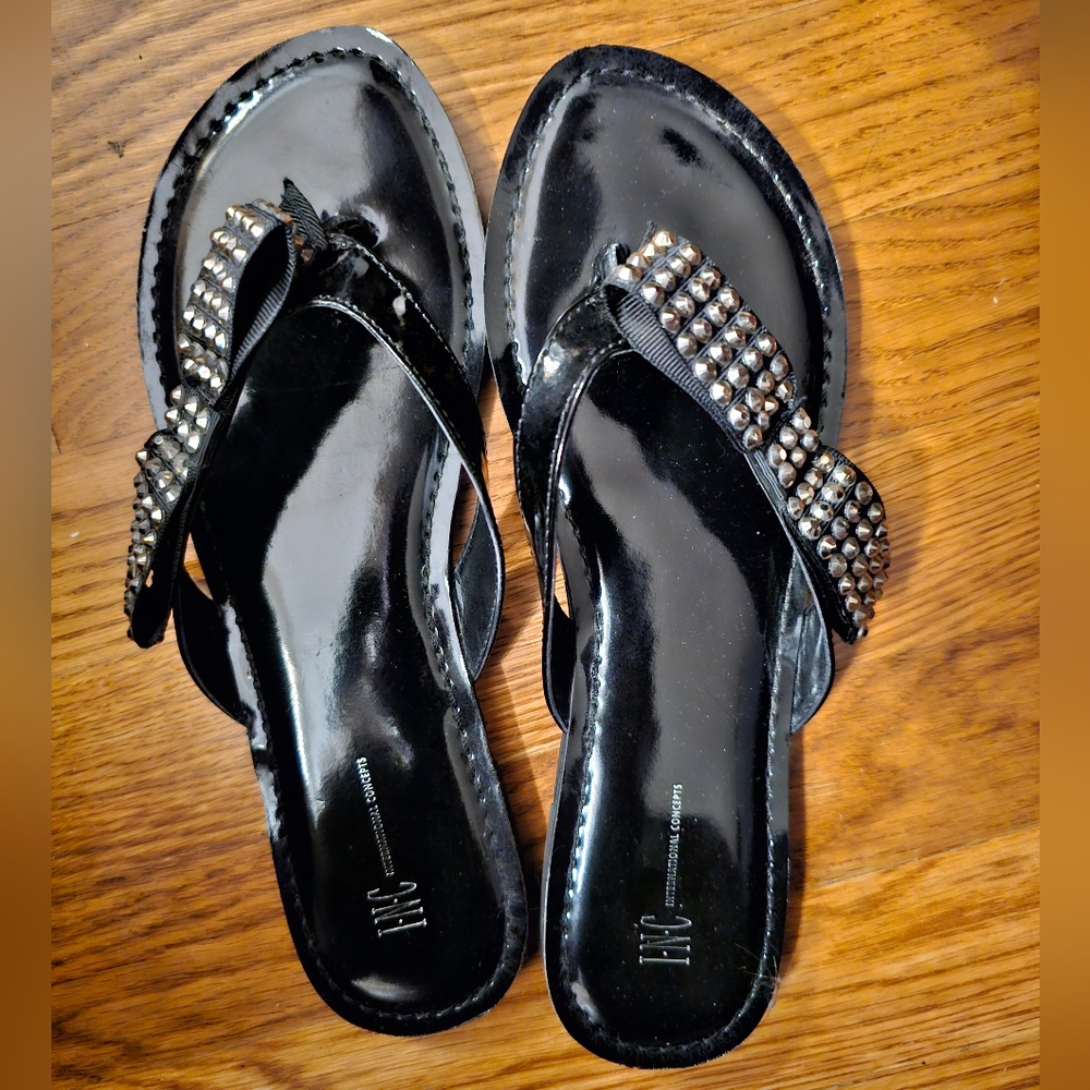 INC InterNational concepts sandals with studded bows